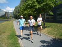 Jogging group to see the sights of the Charlottenburg palace