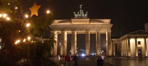 Brandenburger Tor zu Weihnachten